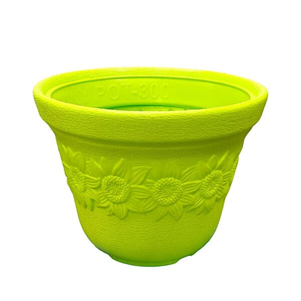 Clastik Designer Plastic Planter - Sunny Flower Pot (12inch Large) GAMLA