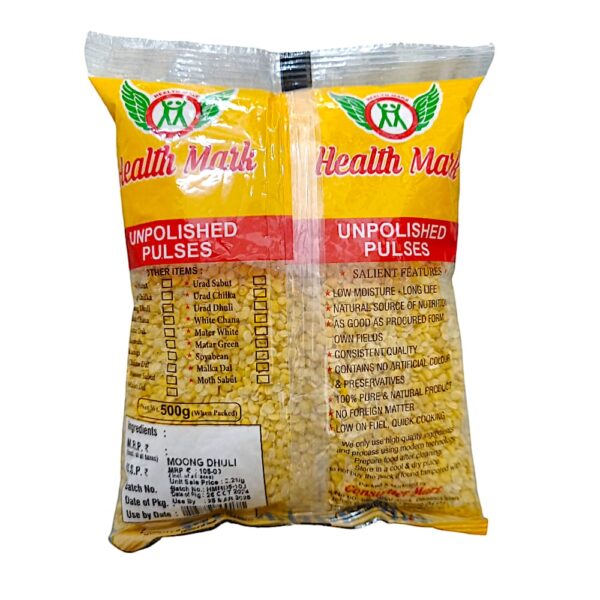 Health Mark  Moong Dal Dhulli 1kg / 500g - Image 4