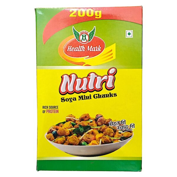 Health Mark Soya mini Chunks 200 Grams I 100% Vegetarian and Healthy
