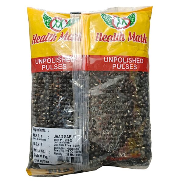 Health Mark Urad Whole/Sabut/Urad Kala Urad Pouch,1kg - Image 2