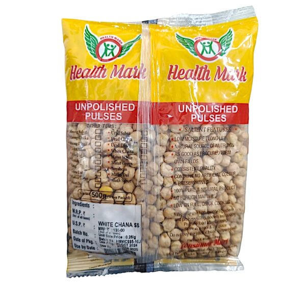 HEALTH MARK White (Safed) Channa Daal - 1 KG / 500g - Image 2