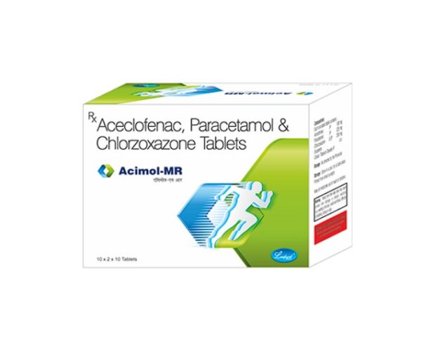 ACIMOL-MR Aceclofenac 100 mg, Paracetamol 325 mg & Chlorzoxazone 250 mg